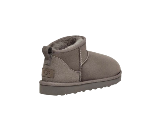 Femme Botte Classic Ultra Mini Gris
