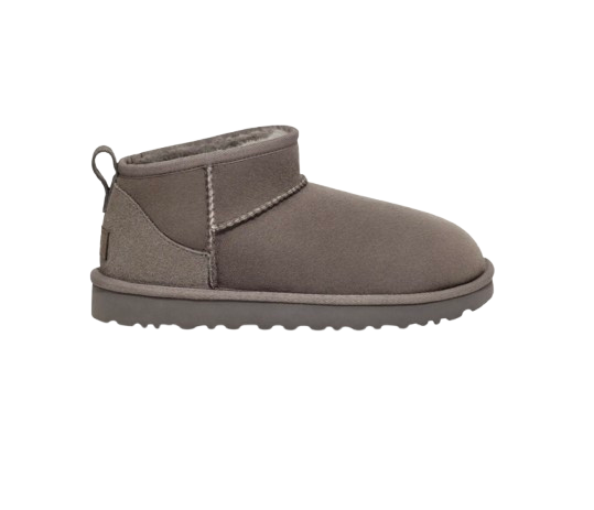 Femme Botte Classic Ultra Mini Gris