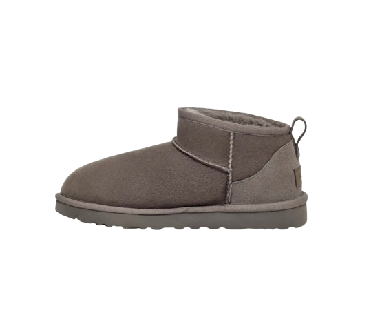 Femme Botte Classic Ultra Mini Gris